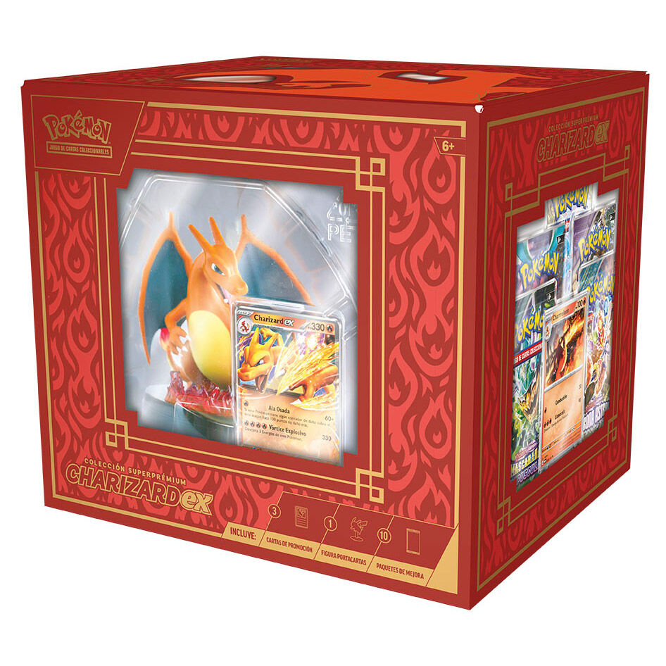 Estuche juego cartas coleccionables Charizard Pokemon ingles