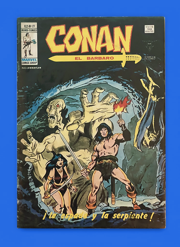 Arte preliminar de la portada Conan n.º90 por López Espí