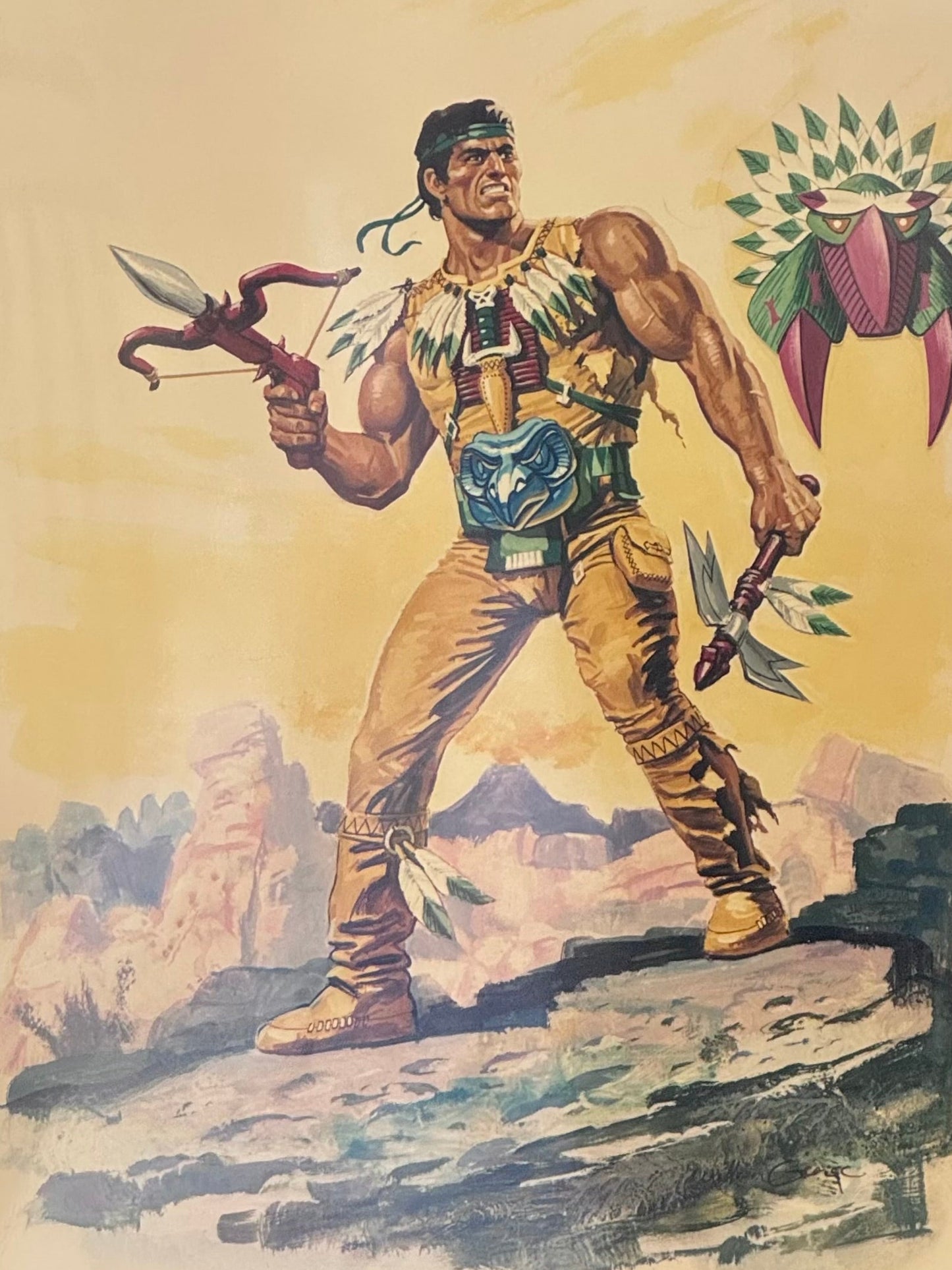 Hasbro Tribes 1990 – Impresión original Sky Shadow – Arte de William George