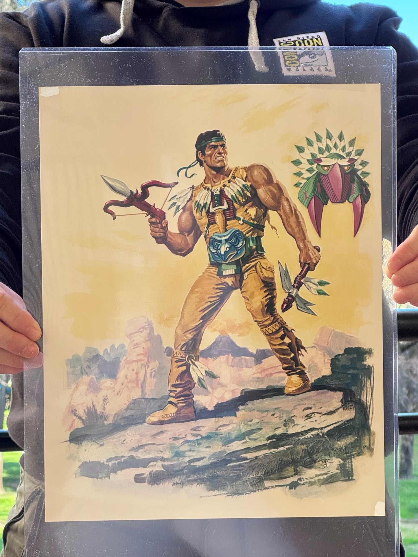 Hasbro Tribes 1990 – Impresión original Sky Shadow – Arte de William George