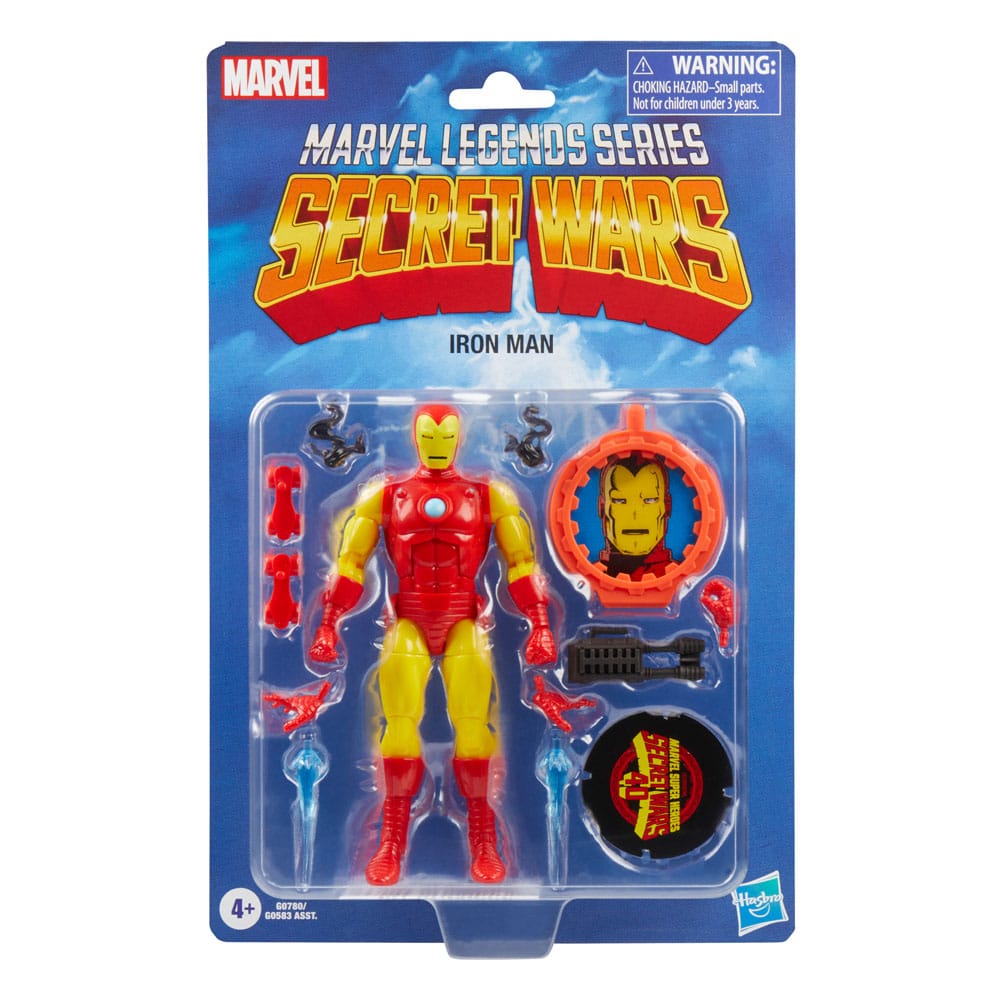 Secret Wars Marvel Legends Retro Figura Iron Man 15 cm