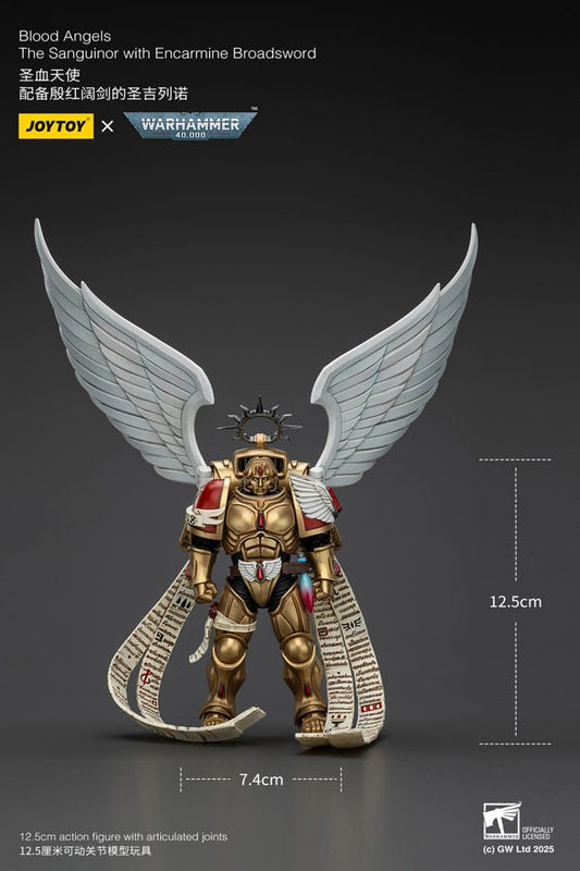Warhammer 40,000 Figura 1/18 Blood Angels The Sanguinor with Encarmine Broadsword 12 cm